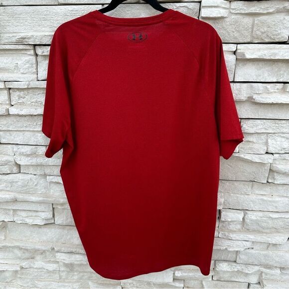 Under Armour The Tech Tee Mens XL Red Short Sleeve Athletic Shirt - Picture 2 of 5